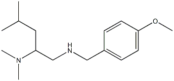 [2-(dimethylamino)-4-methylpentyl][(4-methoxyphenyl)methyl]amine Struktur