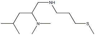 [2-(dimethylamino)-4-methylpentyl][3-(methylsulfanyl)propyl]amine Struktur