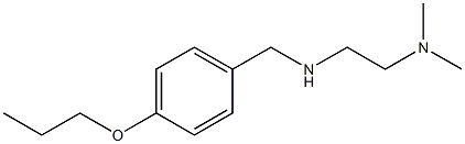 [2-(dimethylamino)ethyl][(4-propoxyphenyl)methyl]amine Struktur