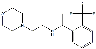 [2-(morpholin-4-yl)ethyl]({1-[2-(trifluoromethyl)phenyl]ethyl})amine Struktur