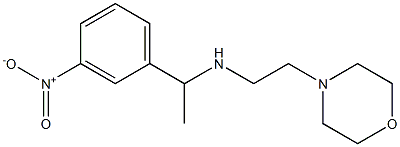 [2-(morpholin-4-yl)ethyl][1-(3-nitrophenyl)ethyl]amine Struktur