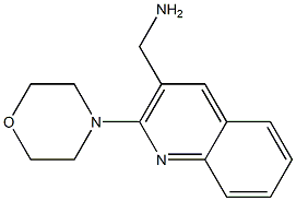 [2-(morpholin-4-yl)quinolin-3-yl]methanamine Struktur