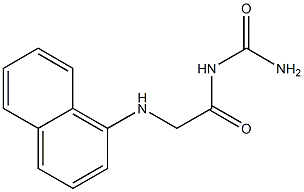 [2-(naphthalen-1-ylamino)acetyl]urea Struktur