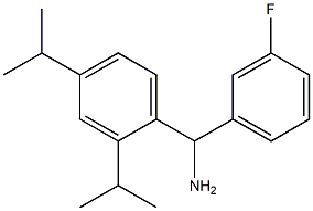 [2,4-bis(propan-2-yl)phenyl](3-fluorophenyl)methanamine Struktur