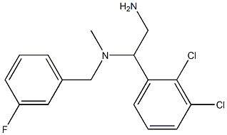 [2-amino-1-(2,3-dichlorophenyl)ethyl][(3-fluorophenyl)methyl]methylamine Struktur