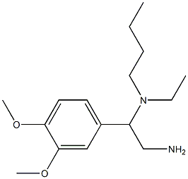 [2-amino-1-(3,4-dimethoxyphenyl)ethyl](butyl)ethylamine Struktur