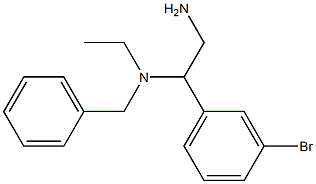 [2-amino-1-(3-bromophenyl)ethyl](benzyl)ethylamine Struktur