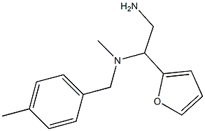 [2-amino-1-(furan-2-yl)ethyl](methyl)[(4-methylphenyl)methyl]amine Struktur