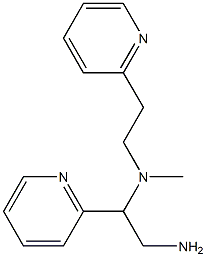 [2-amino-1-(pyridin-2-yl)ethyl](methyl)[2-(pyridin-2-yl)ethyl]amine Struktur