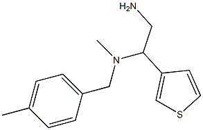 [2-amino-1-(thiophen-3-yl)ethyl](methyl)[(4-methylphenyl)methyl]amine Struktur