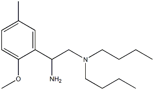 [2-amino-2-(2-methoxy-5-methylphenyl)ethyl]dibutylamine Struktur