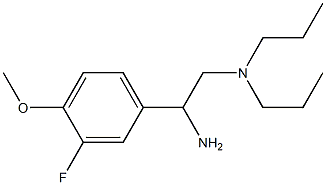 [2-amino-2-(3-fluoro-4-methoxyphenyl)ethyl]dipropylamine Struktur