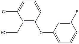 [2-chloro-6-(3-fluorophenoxy)phenyl]methanol Struktur