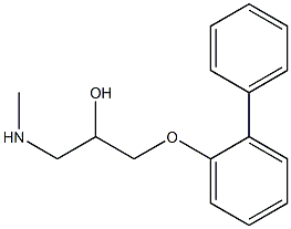 [2-hydroxy-3-(2-phenylphenoxy)propyl](methyl)amine Struktur