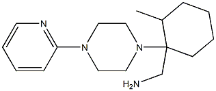 [2-methyl-1-(4-pyridin-2-ylpiperazin-1-yl)cyclohexyl]methylamine Struktur