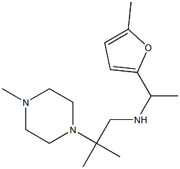 [2-methyl-2-(4-methylpiperazin-1-yl)propyl][1-(5-methylfuran-2-yl)ethyl]amine Struktur