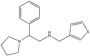 [2-phenyl-2-(pyrrolidin-1-yl)ethyl](thiophen-3-ylmethyl)amine Struktur