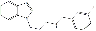 [3-(1H-1,3-benzodiazol-1-yl)propyl][(3-fluorophenyl)methyl]amine Struktur