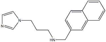 [3-(1H-imidazol-1-yl)propyl](naphthalen-2-ylmethyl)amine Struktur