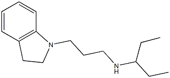 [3-(2,3-dihydro-1H-indol-1-yl)propyl](pentan-3-yl)amine Struktur