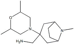 [3-(2,6-dimethylmorpholin-4-yl)-8-methyl-8-azabicyclo[3.2.1]octan-3-yl]methanamine Struktur