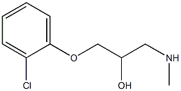 [3-(2-chlorophenoxy)-2-hydroxypropyl](methyl)amine Struktur