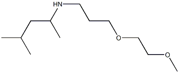 [3-(2-methoxyethoxy)propyl](4-methylpentan-2-yl)amine Struktur