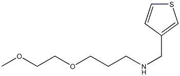 [3-(2-methoxyethoxy)propyl](thiophen-3-ylmethyl)amine Struktur