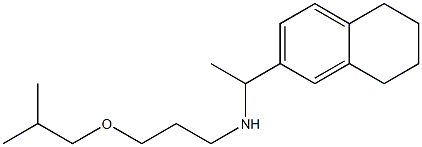 [3-(2-methylpropoxy)propyl][1-(5,6,7,8-tetrahydronaphthalen-2-yl)ethyl]amine Struktur