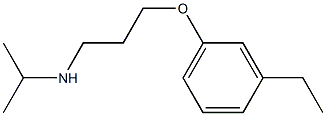 [3-(3-ethylphenoxy)propyl](propan-2-yl)amine Struktur