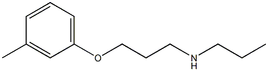 [3-(3-methylphenoxy)propyl](propyl)amine Struktur