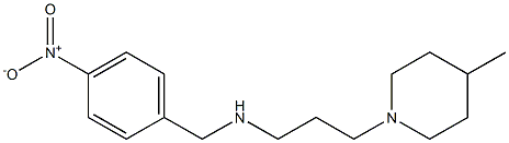 [3-(4-methylpiperidin-1-yl)propyl][(4-nitrophenyl)methyl]amine Struktur