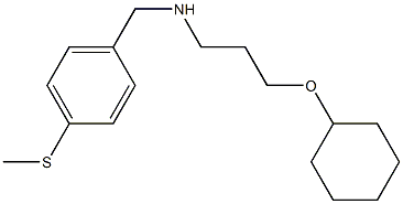 [3-(cyclohexyloxy)propyl]({[4-(methylsulfanyl)phenyl]methyl})amine Struktur