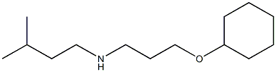 [3-(cyclohexyloxy)propyl](3-methylbutyl)amine Struktur