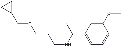 [3-(cyclopropylmethoxy)propyl][1-(3-methoxyphenyl)ethyl]amine Struktur