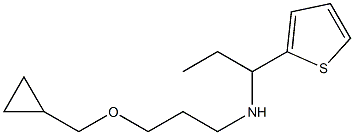 [3-(cyclopropylmethoxy)propyl][1-(thiophen-2-yl)propyl]amine Struktur