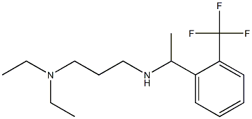 [3-(diethylamino)propyl]({1-[2-(trifluoromethyl)phenyl]ethyl})amine Struktur