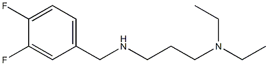 [3-(diethylamino)propyl][(3,4-difluorophenyl)methyl]amine Struktur