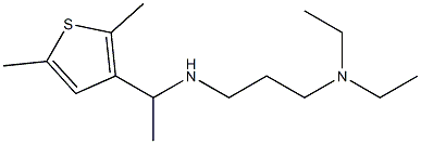 [3-(diethylamino)propyl][1-(2,5-dimethylthiophen-3-yl)ethyl]amine Struktur