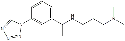 [3-(dimethylamino)propyl]({1-[3-(1H-1,2,3,4-tetrazol-1-yl)phenyl]ethyl})amine Struktur