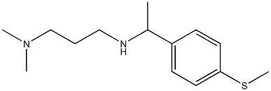 [3-(dimethylamino)propyl]({1-[4-(methylsulfanyl)phenyl]ethyl})amine Struktur