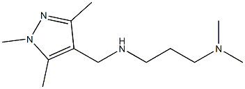 [3-(dimethylamino)propyl][(1,3,5-trimethyl-1H-pyrazol-4-yl)methyl]amine Struktur