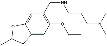 [3-(dimethylamino)propyl][(5-ethoxy-2-methyl-2,3-dihydro-1-benzofuran-6-yl)methyl]amine Struktur