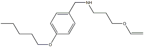 [3-(ethenyloxy)propyl]({[4-(pentyloxy)phenyl]methyl})amine Struktur