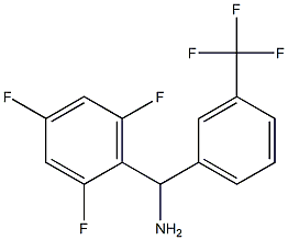 [3-(trifluoromethyl)phenyl](2,4,6-trifluorophenyl)methanamine Struktur