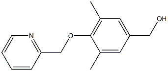 [3,5-dimethyl-4-(pyridin-2-ylmethoxy)phenyl]methanol Struktur