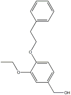 [3-ethoxy-4-(2-phenylethoxy)phenyl]methanol Struktur