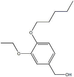 [3-ethoxy-4-(pentyloxy)phenyl]methanol Struktur