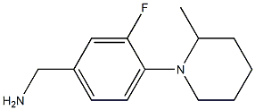 [3-fluoro-4-(2-methylpiperidin-1-yl)phenyl]methanamine Struktur