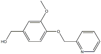 [3-methoxy-4-(pyridin-2-ylmethoxy)phenyl]methanol Struktur